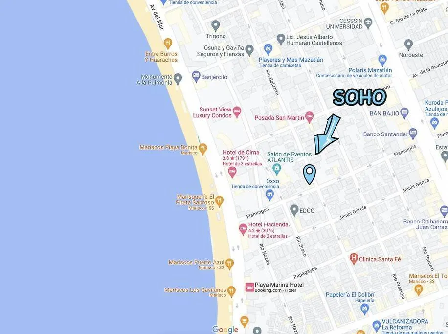 Departamento A Un Costado De La Playa Mazatlán 0*,